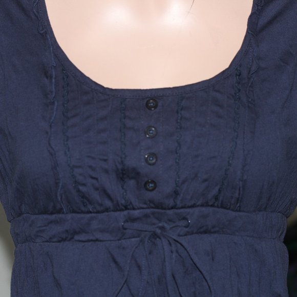 Blue Cotton Dress - Picture 2 of 4
